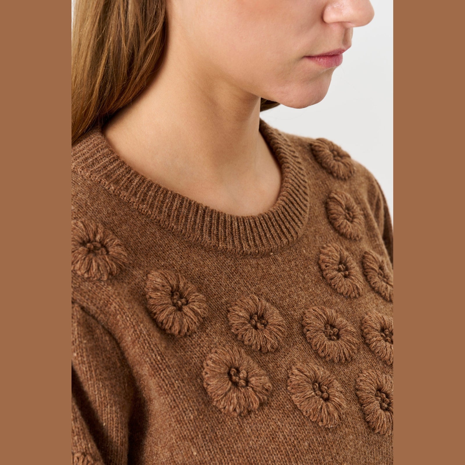 Lind LiMitte Knit Pullover 1655 brown melange