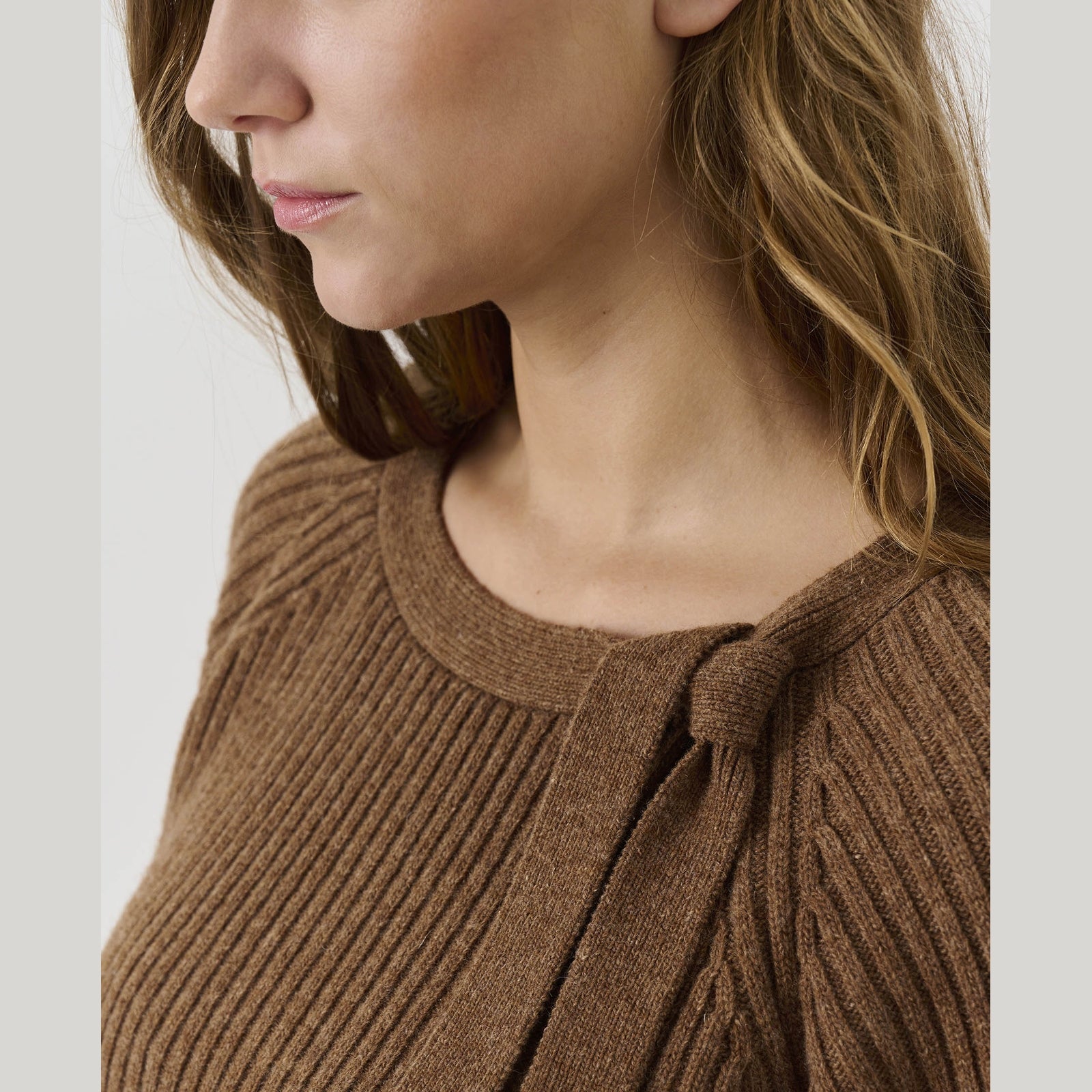Lind LiMonica Knit Pullover 1655 brown melange