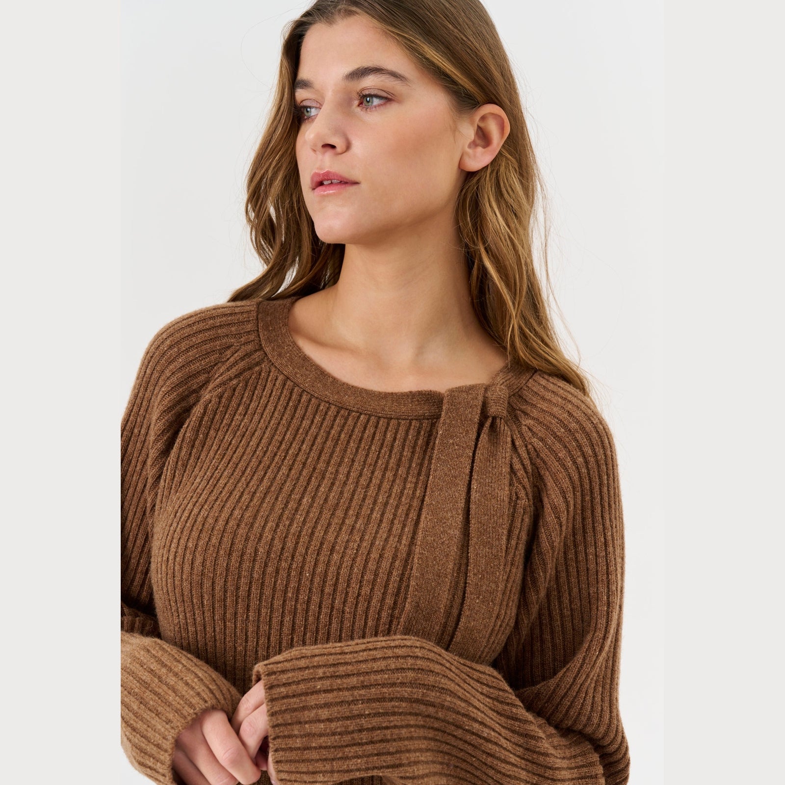 Lind LiMonica Knit Pullover 1655 brown melange