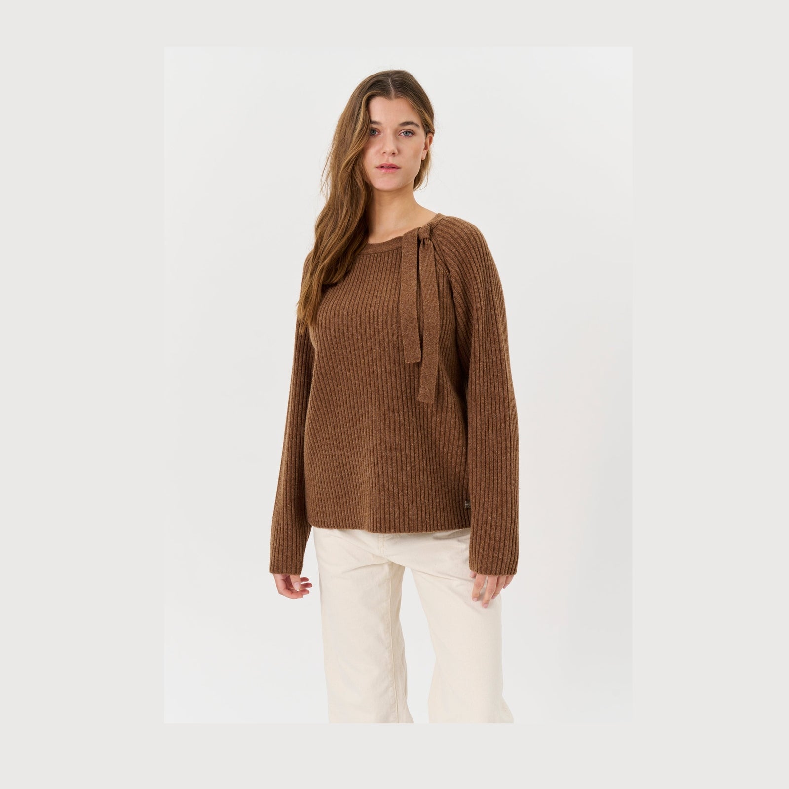 Lind LiMonica Knit Pullover 1655 brown melange