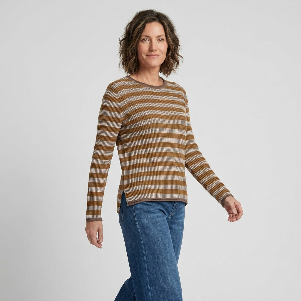 Lind LiNadia Knit Pullover 1500 BROWN