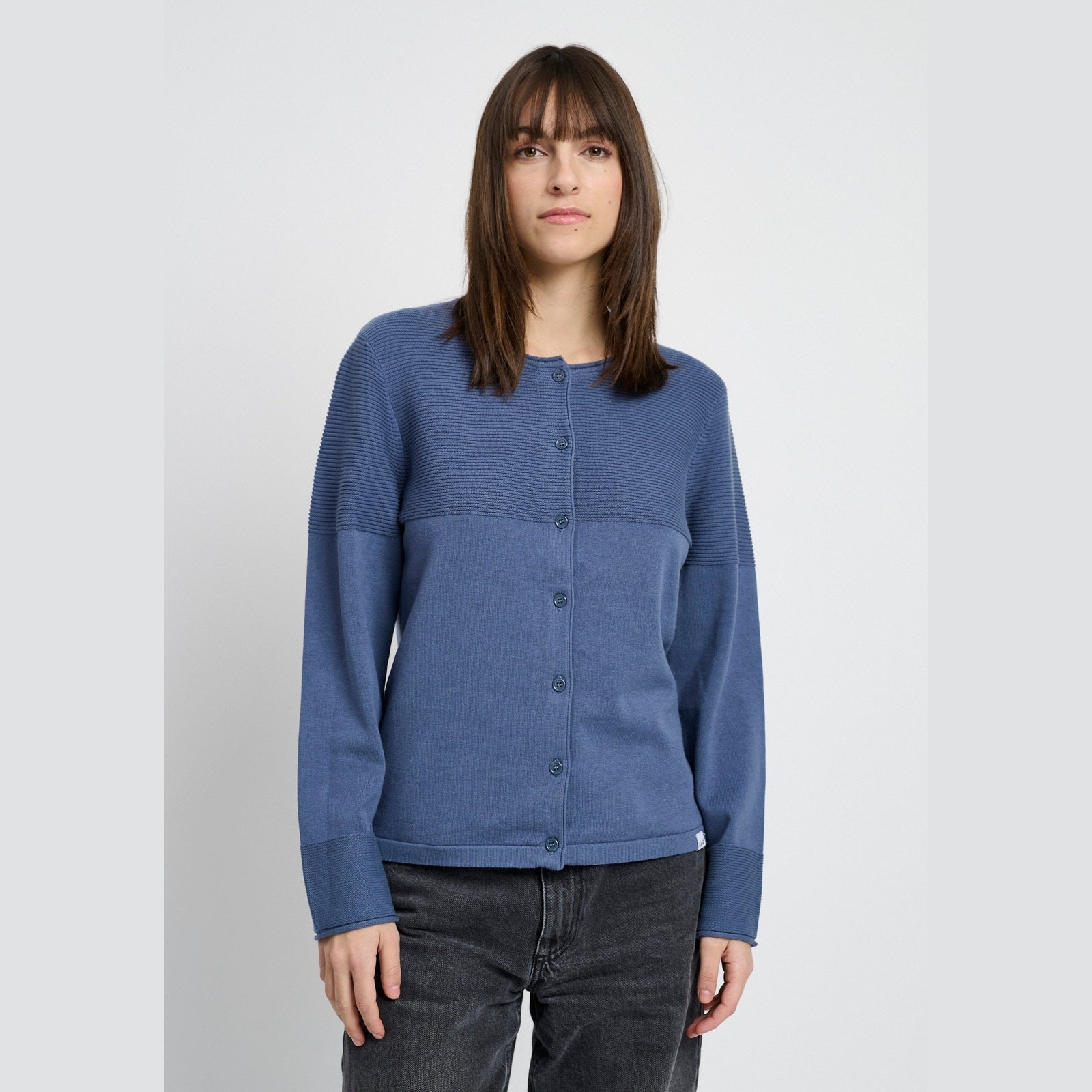 Lind LiPearl Knit Cardigan 5050 Dusty blue