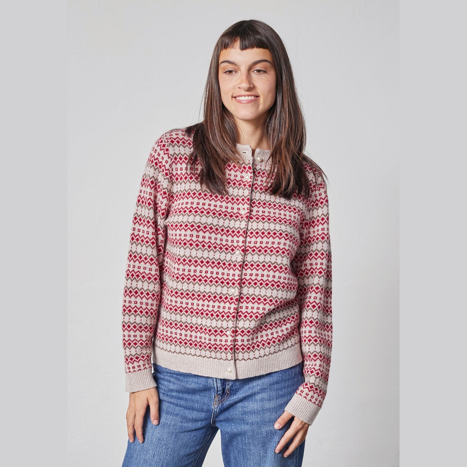 Lind LiSille Knit Cardigan 2510 Norwegian red