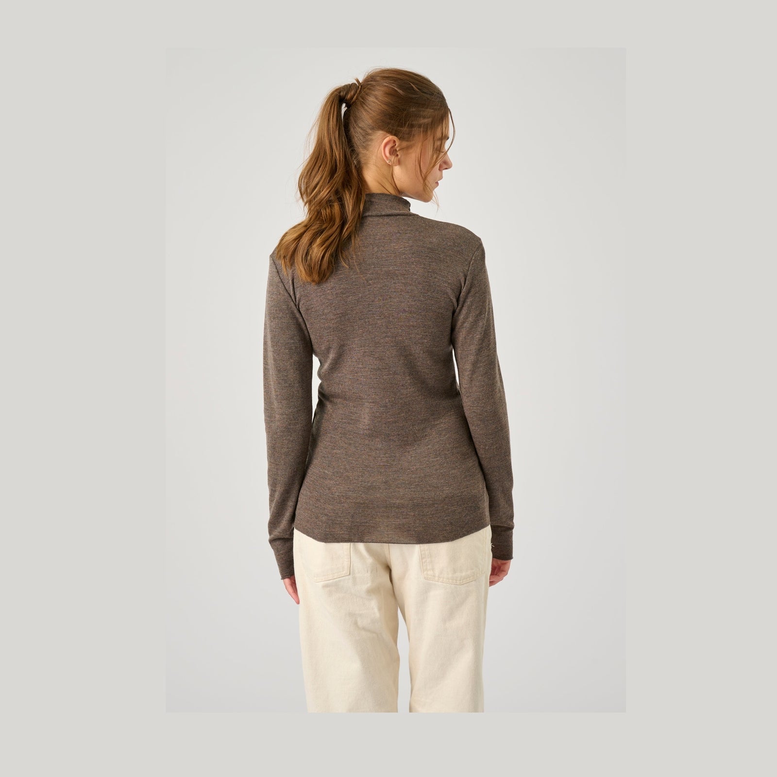 Lind LiSole T-Shirt 1655 brown melange