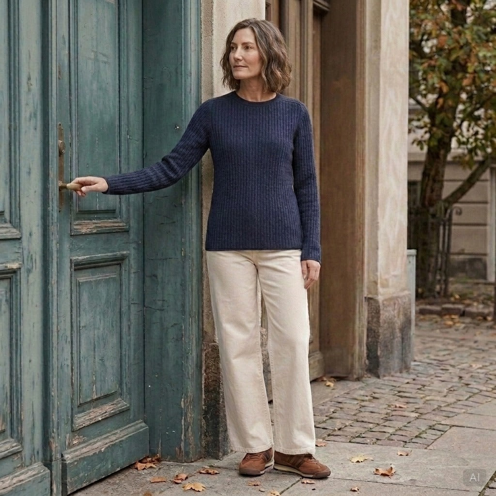 Lind LiTania Knit Pullover 5999 NAVY BLUE
