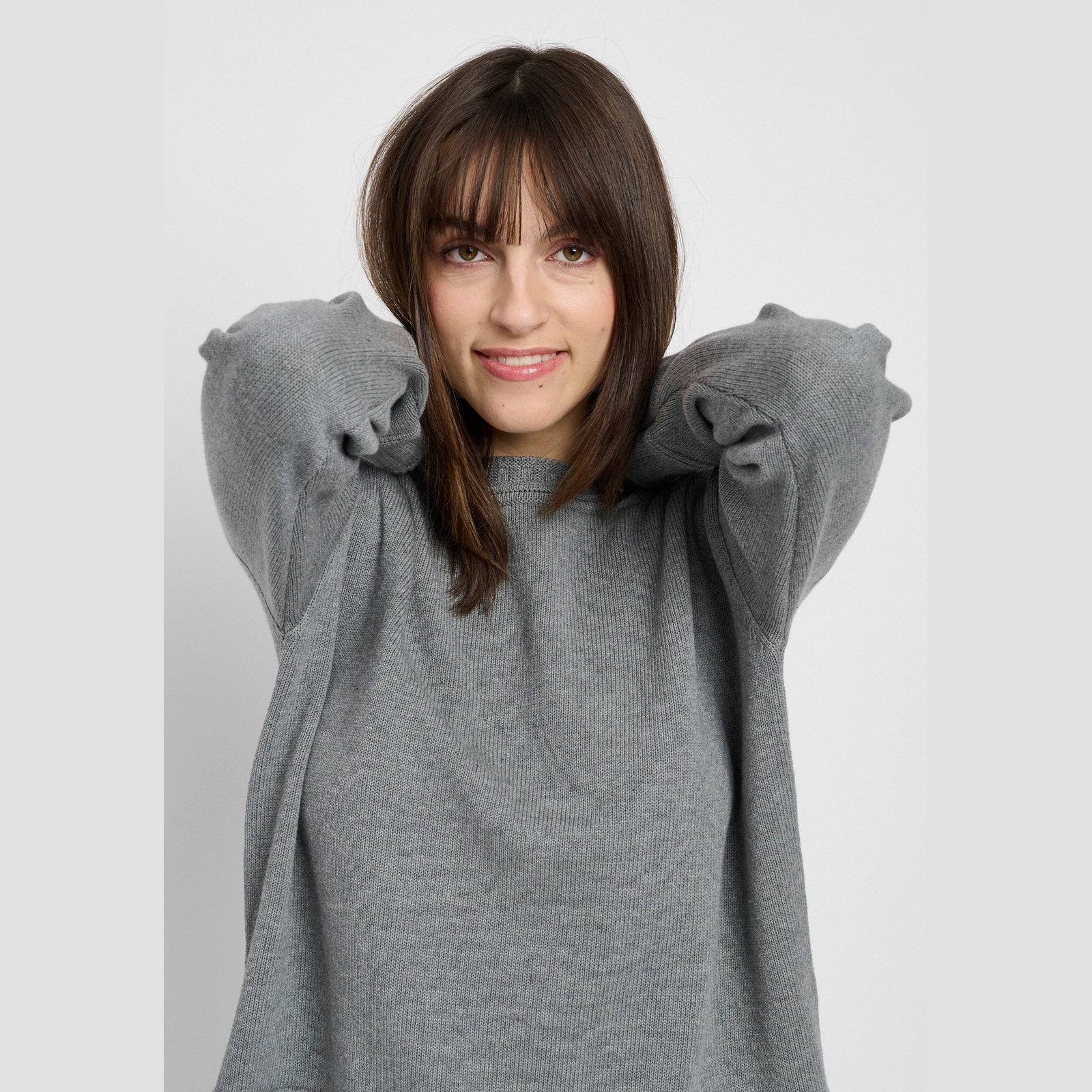 Lind LiTrine Knit Pullover 9600 Grey melange