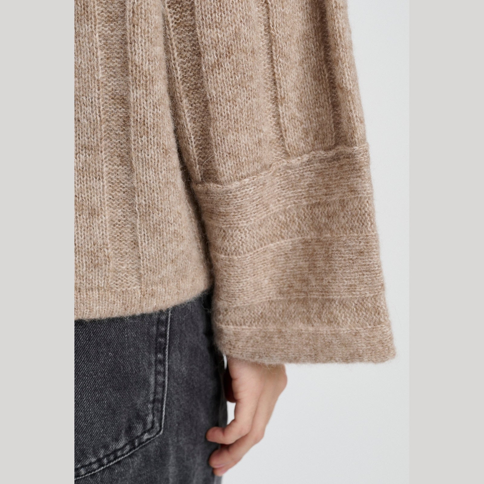 Lind LiZoya Knit Pullover 1321 light brown melange