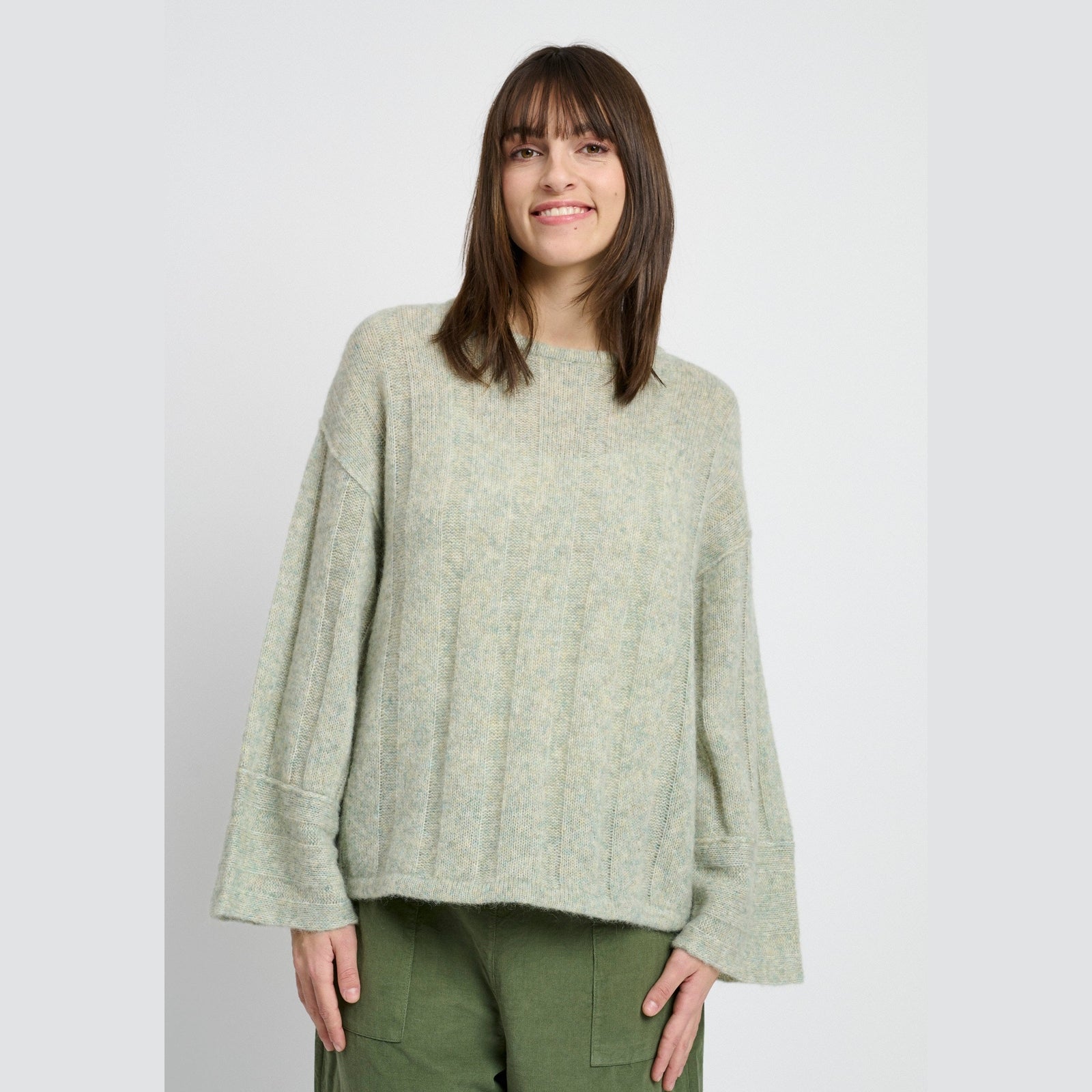 Lind LiZoya Knit Pullover 3451 light green melange