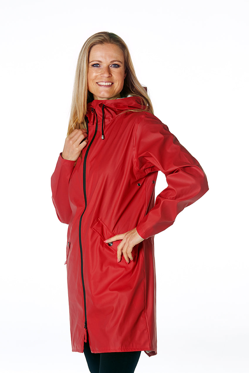 Windfield / Danwear Liesa Regnjakker 16 Red.