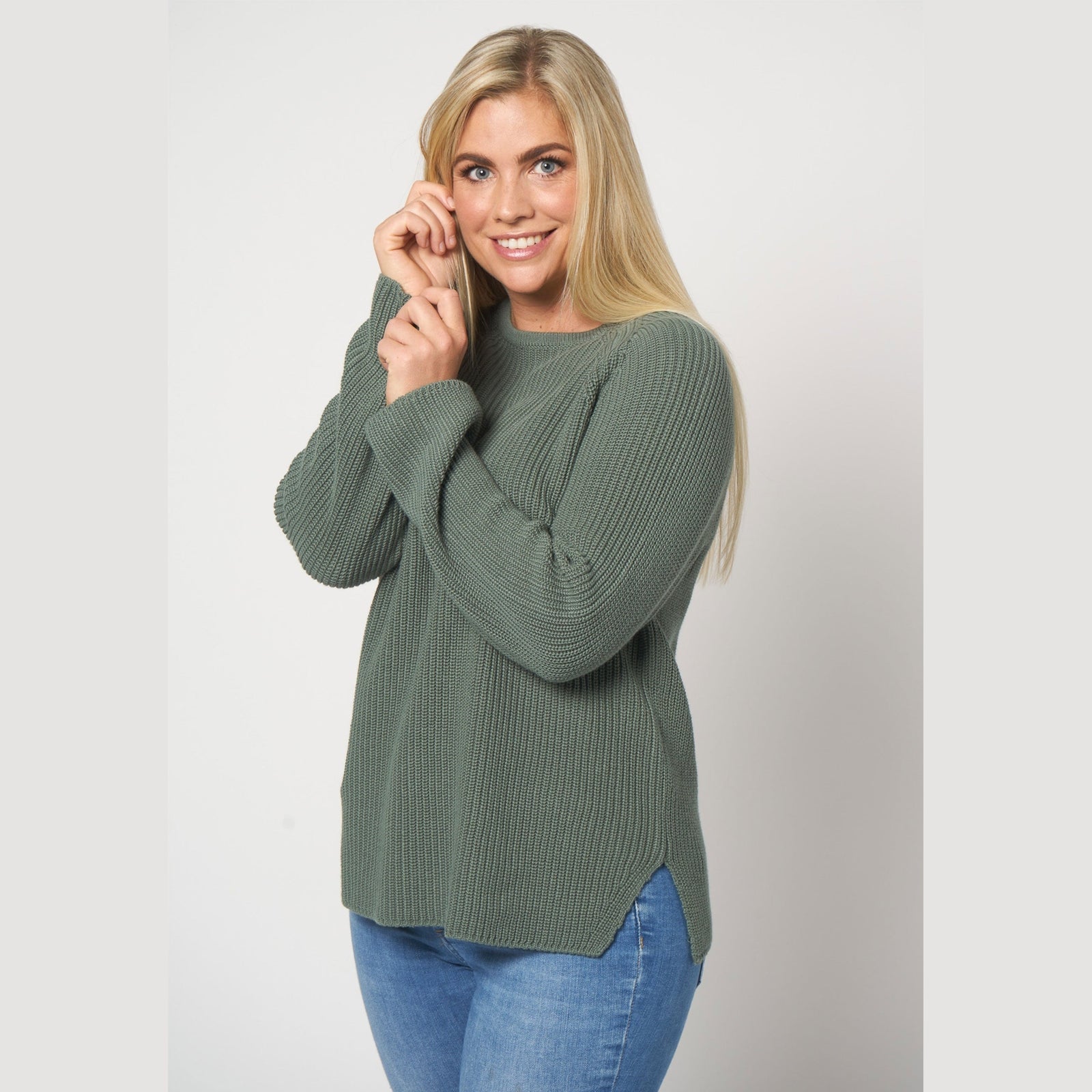 Lind Malene Knit Pullover 044 Army