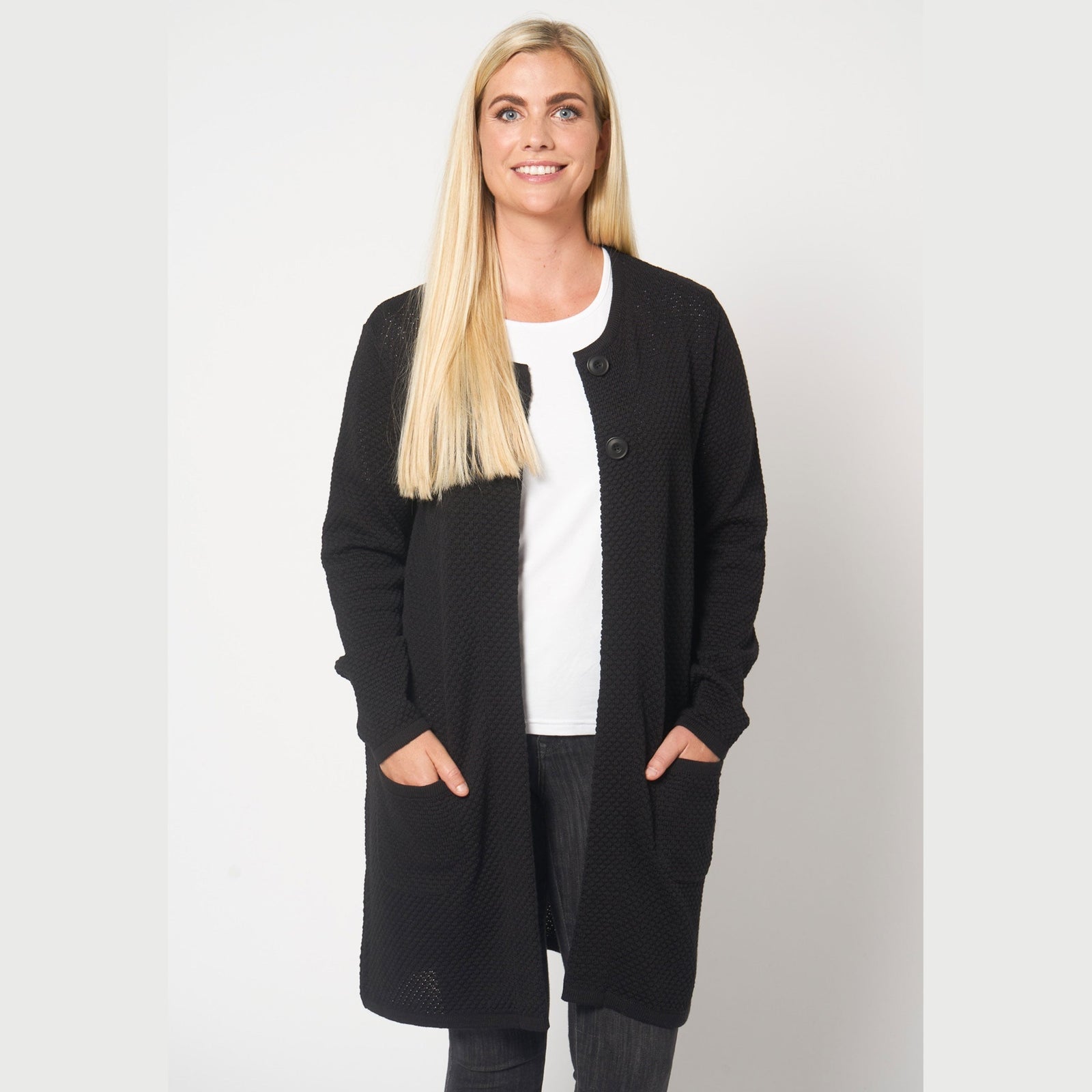 Lind Marie Knit Cardigan 110 Vanta Black