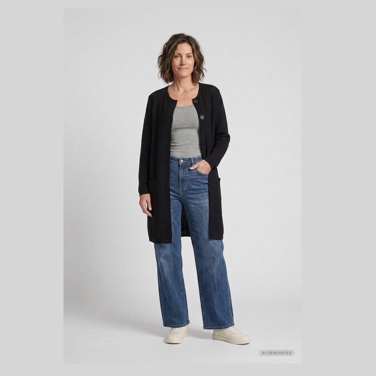 Lind Marie Knit Cardigan 110 Vanta Black