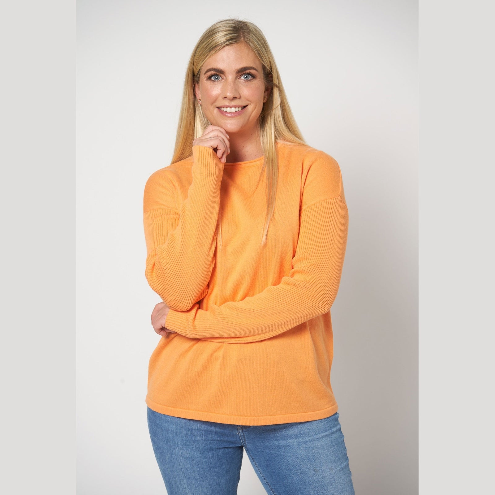 Lind Mist Knit Pullover 370 Mandarin