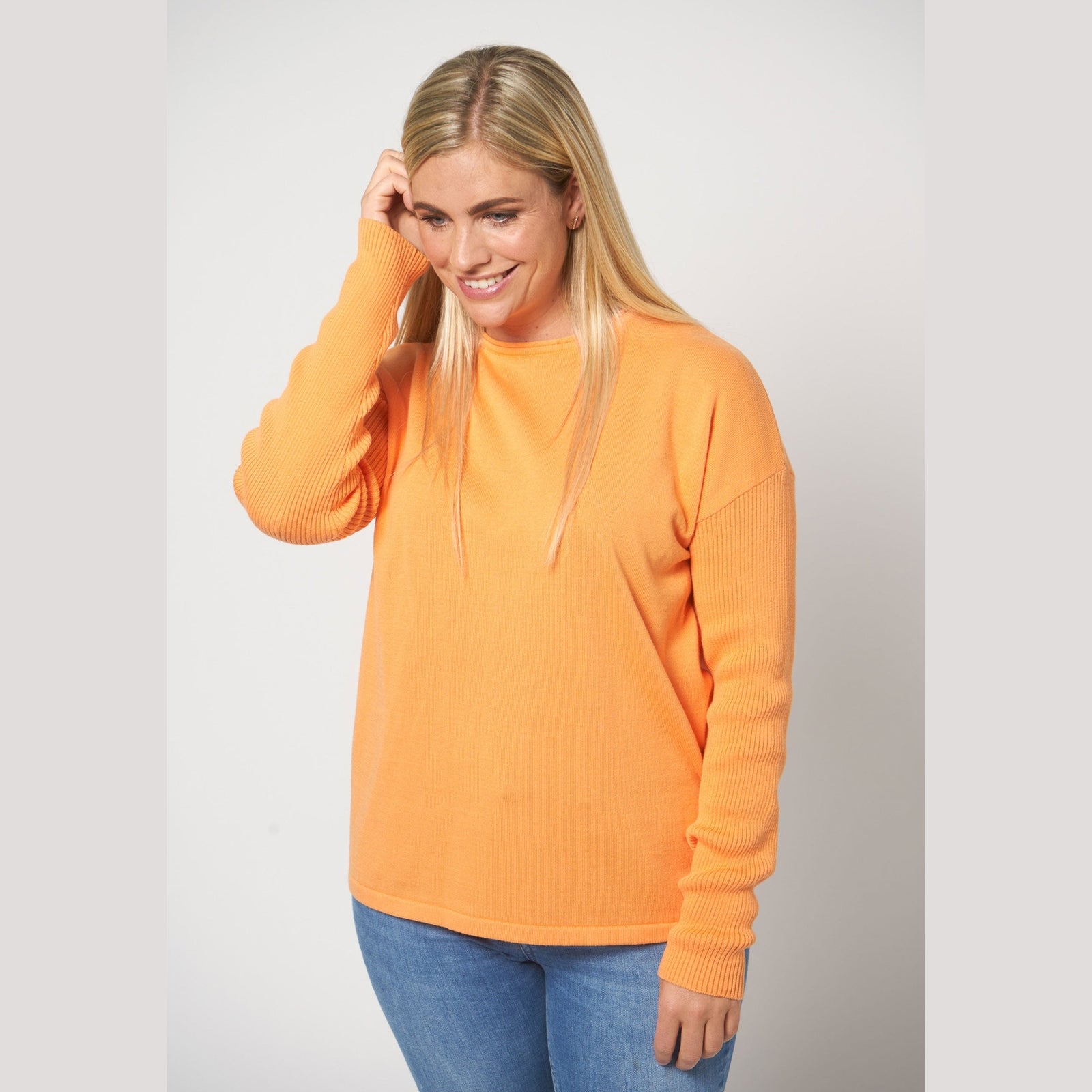 Lind Mist Knit Pullover 370 Mandarin