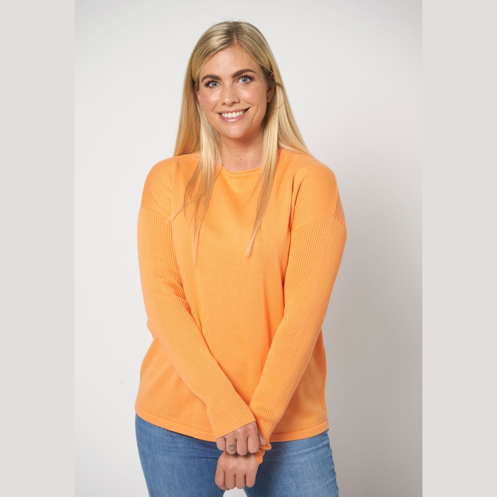 Lind Mist Knit Pullover 370 Mandarin