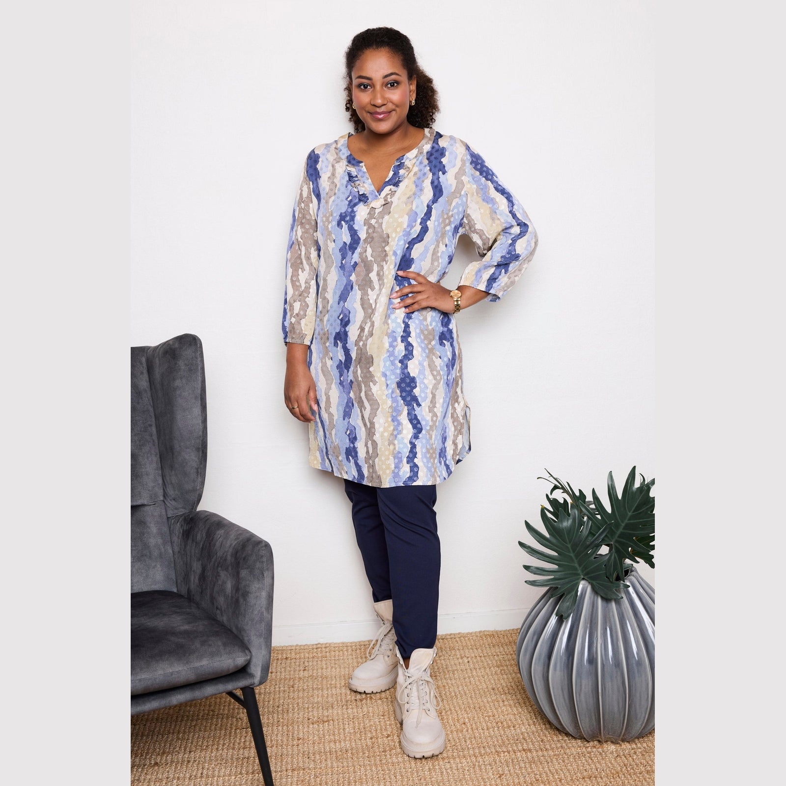 Pont Neuf PNAdora Tea Tunikaer 5275 Denim blue