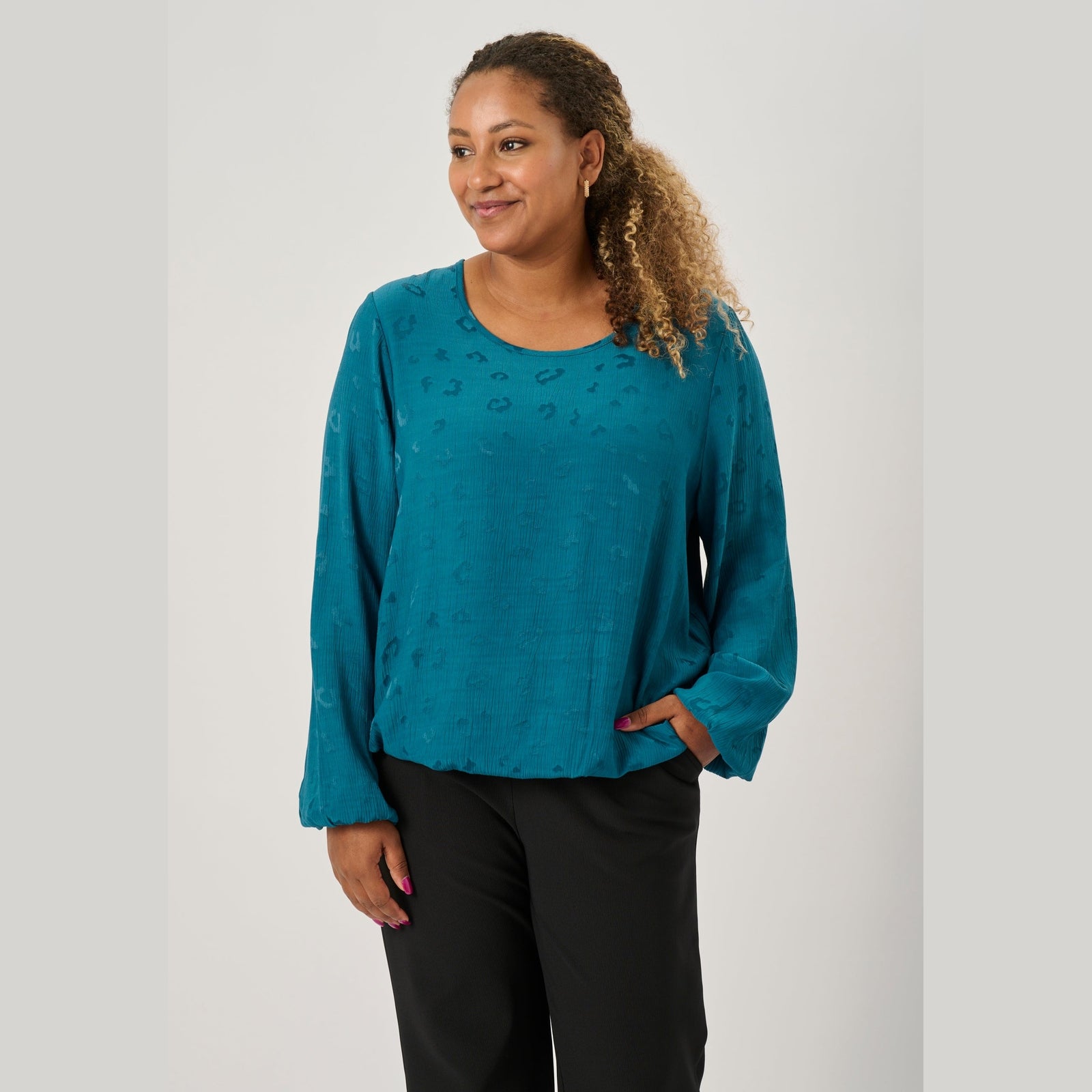 Pont Neuf PNAlison Bluser 5052 Petrol Blue