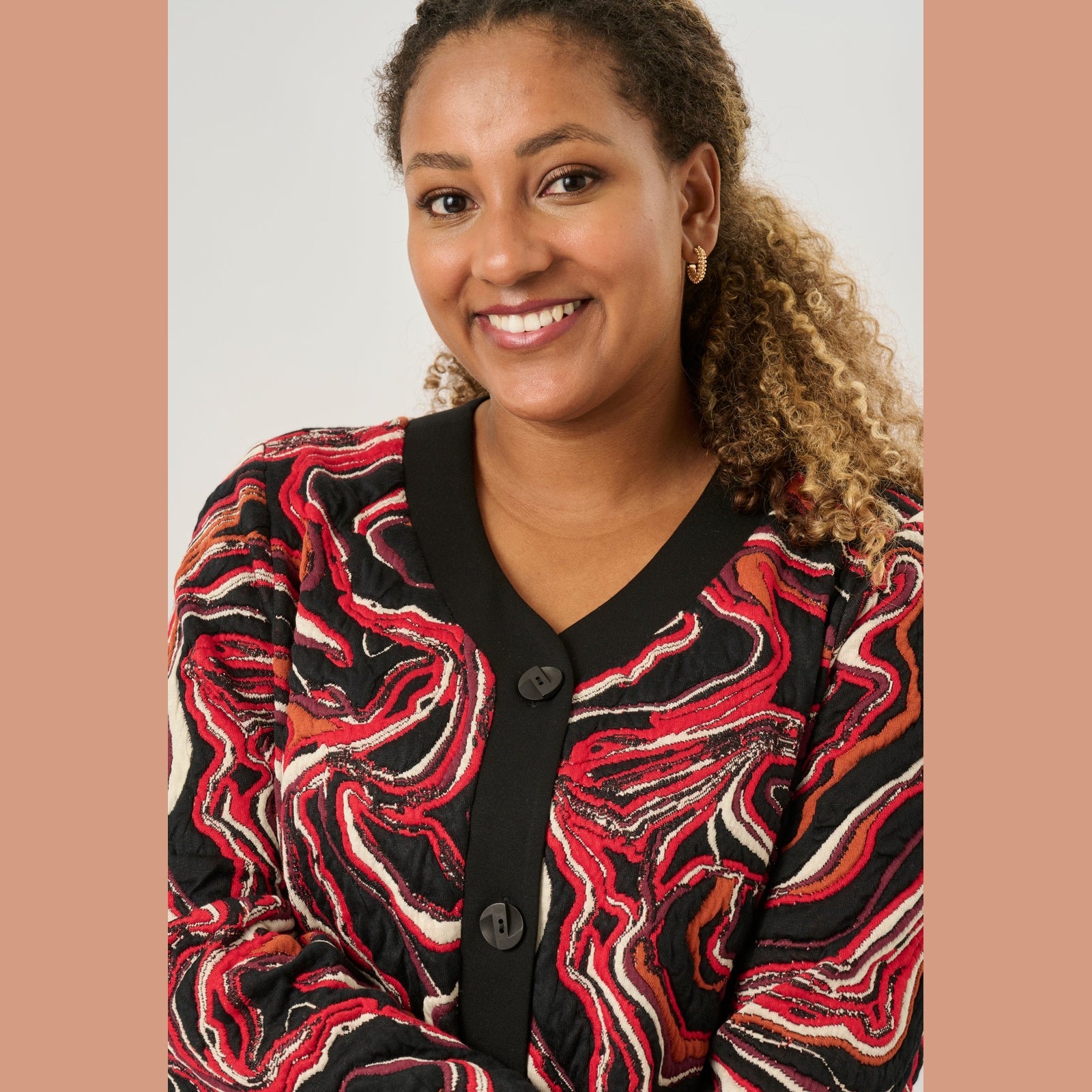 Pont Neuf PNAnelise Cardigan 2354 Warm Red