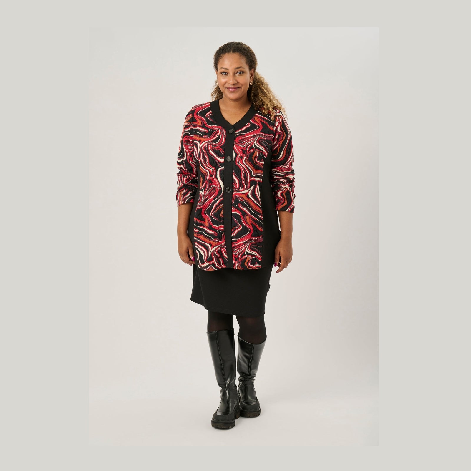 Pont Neuf PNAnelise Cardigan 2354 Warm Red