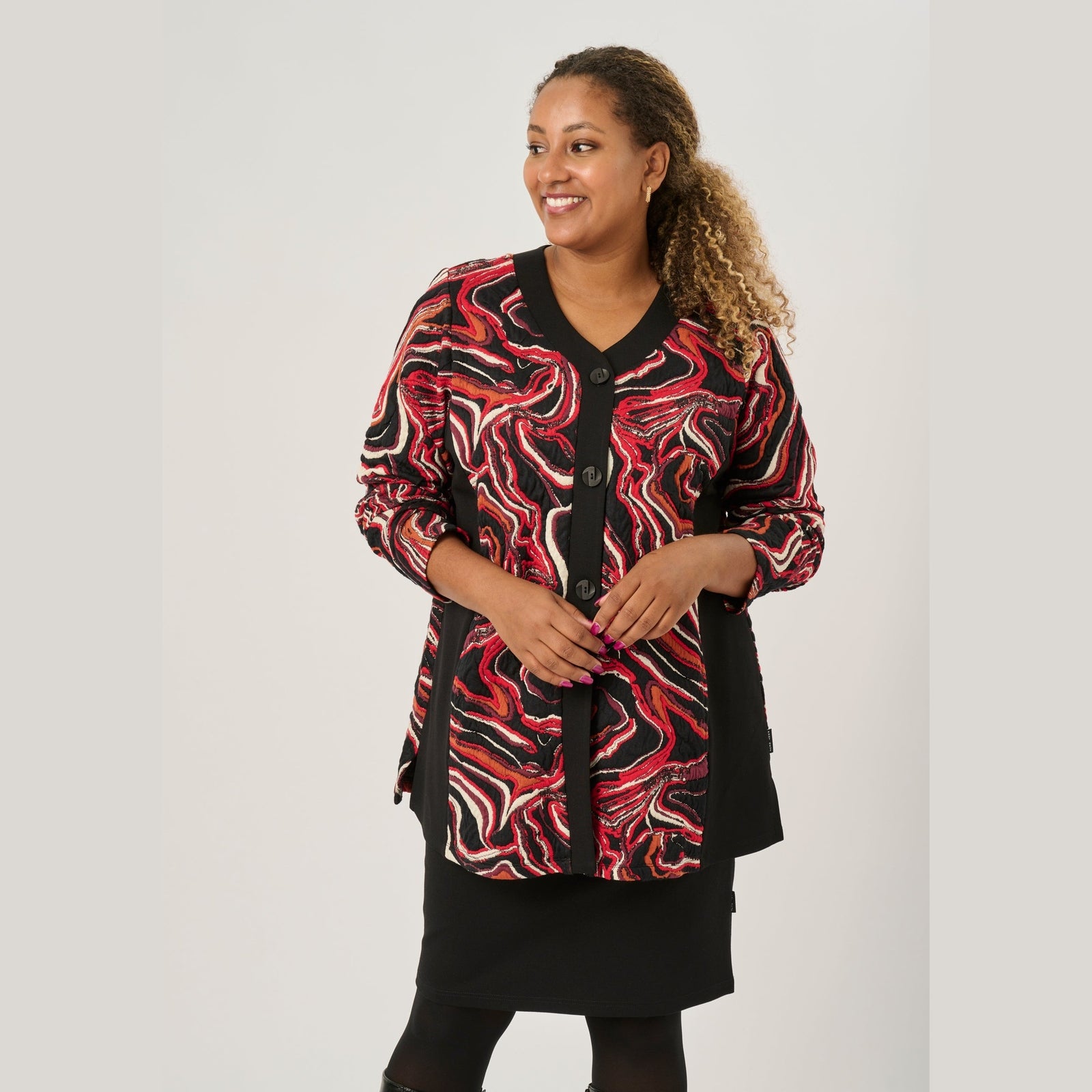 Pont Neuf PNAnelise Cardigan 2354 Warm Red