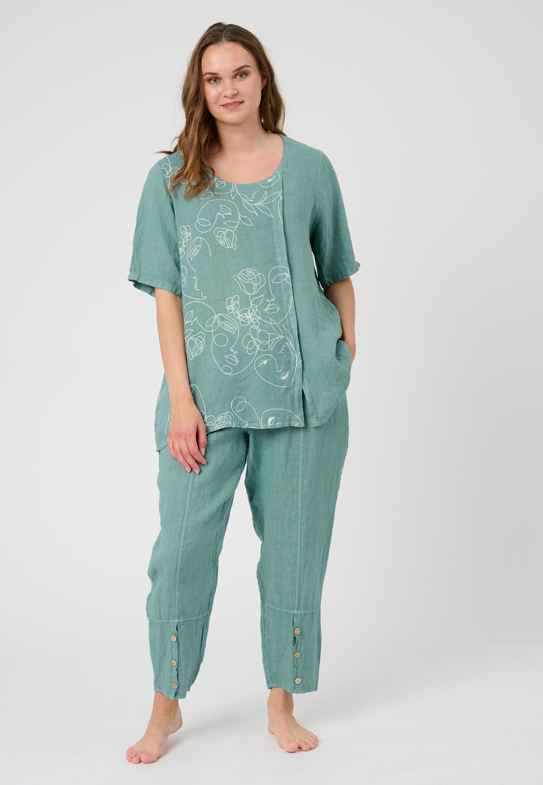 Pont Neuf PNBonni Bukser 618 Dusty Green