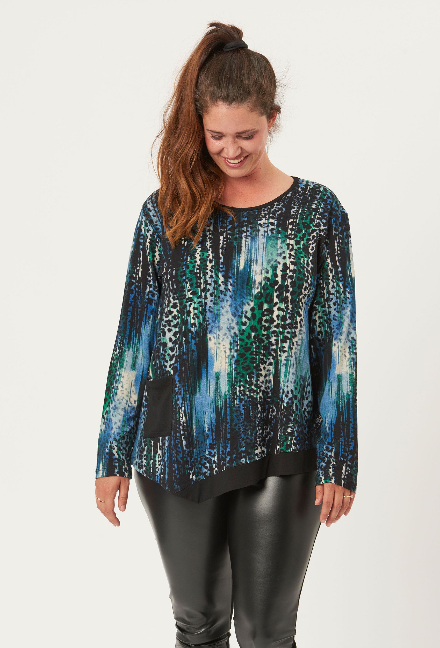 Pont Neuf PNCeleste Mie Bluser 621 Pine Green