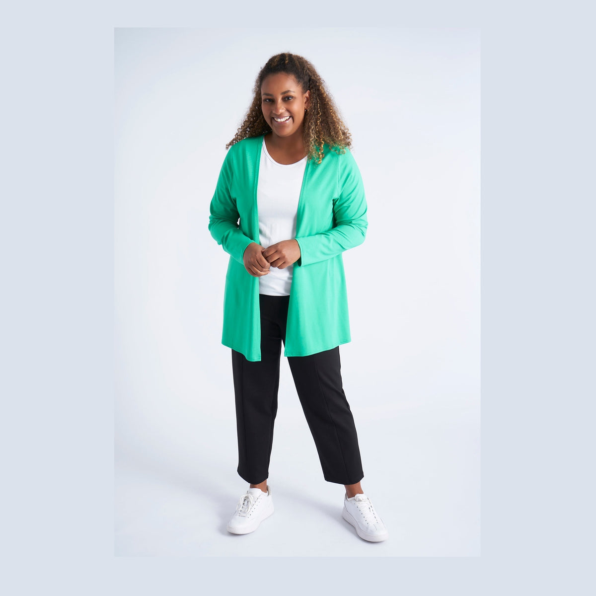 Pont Neuf PNClara Cardigan 043 Simply Green