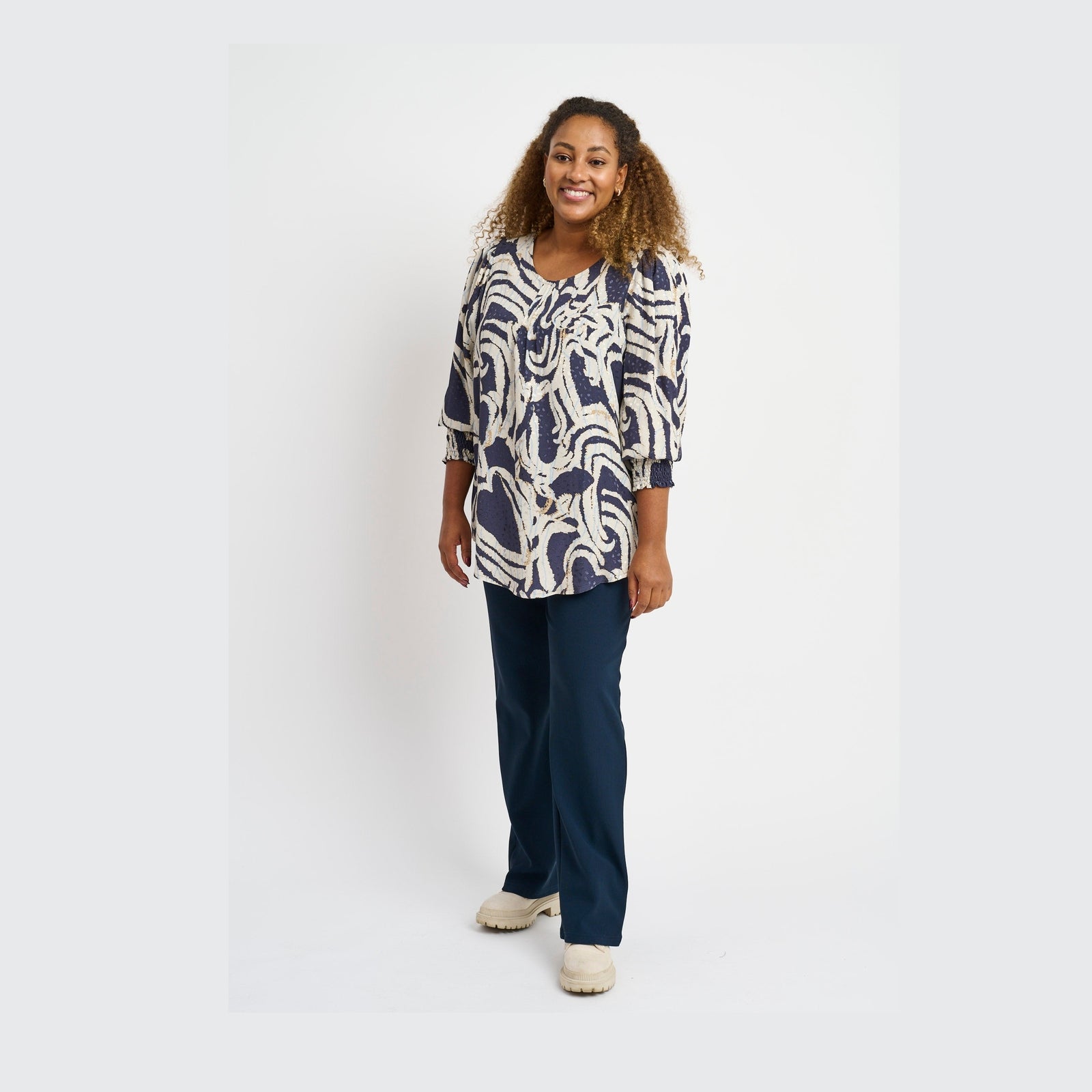 Pont Neuf PNDalvina Bluser 5999 NAVY BLUE