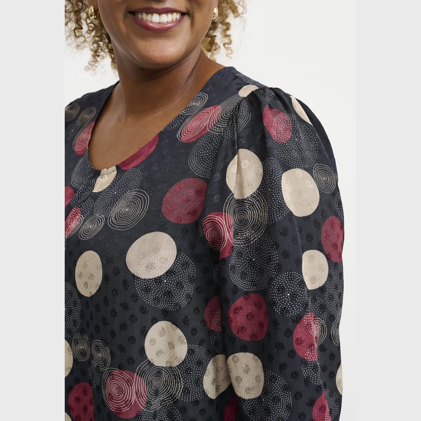 Pont Neuf PNDalvina Bluser 2999 BORDEAUX RED