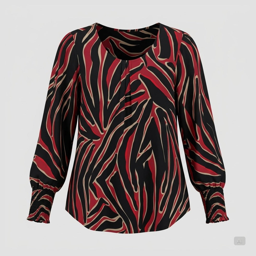 Pont Neuf PNDalvina Bluser 2600 Deep Red