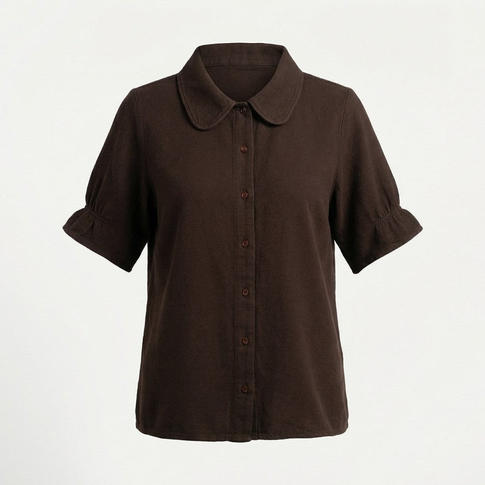 Pont Neuf PNDeja Skjortebluser 1999 DARK BROWN