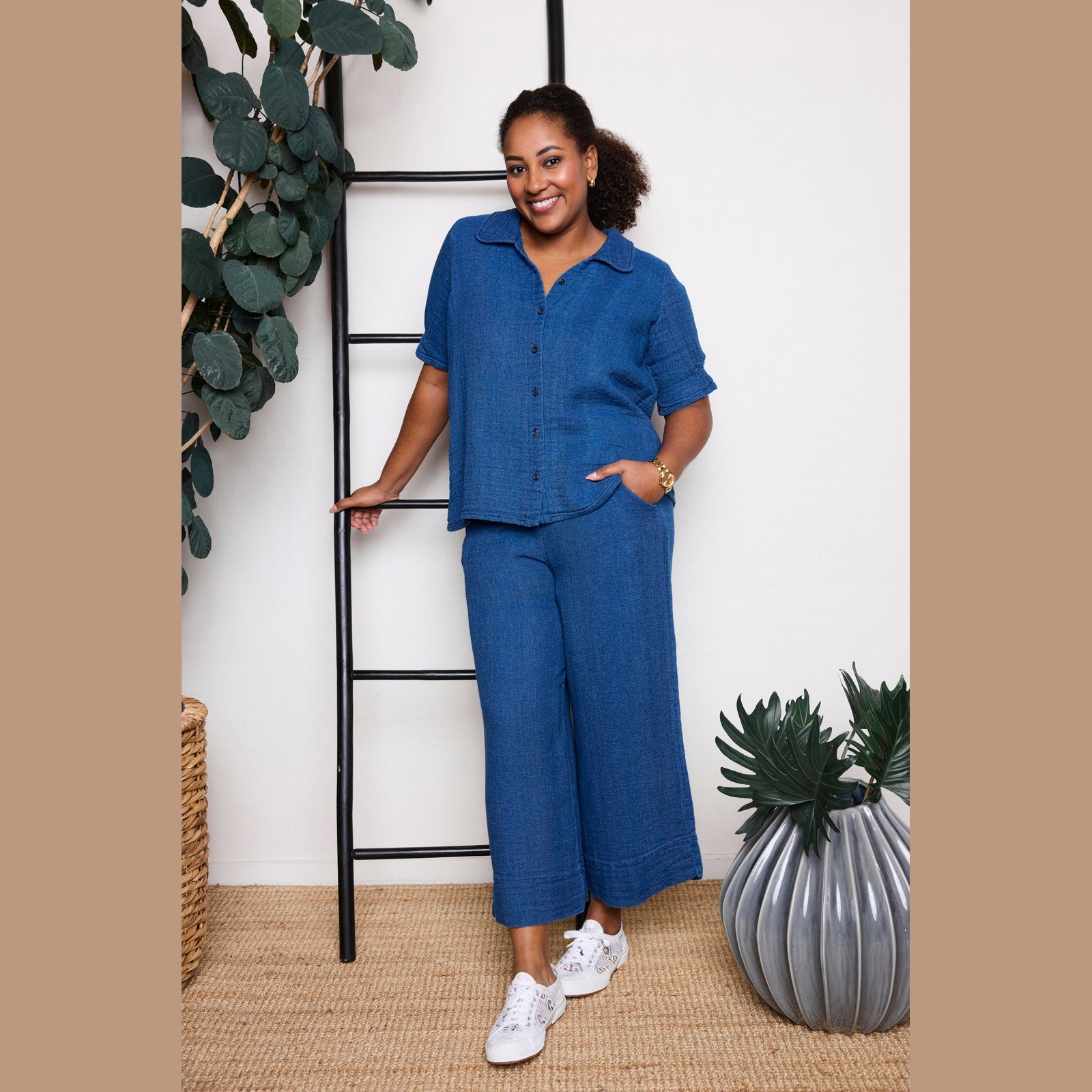Pont Neuf PNDeja Skjortebluser 5275 Denim blue