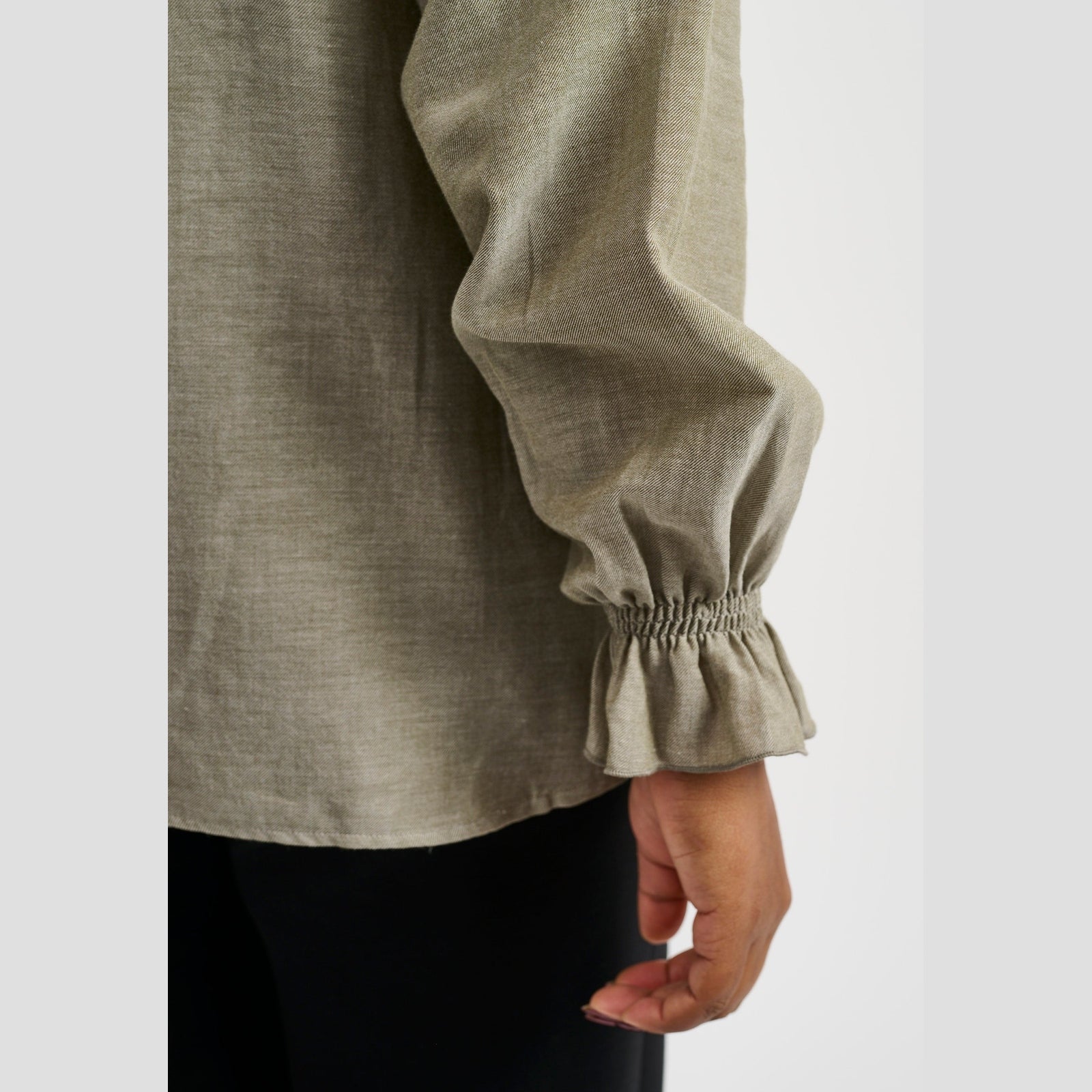 Pont Neuf PNDelin Skjortebluser 003 Khaki