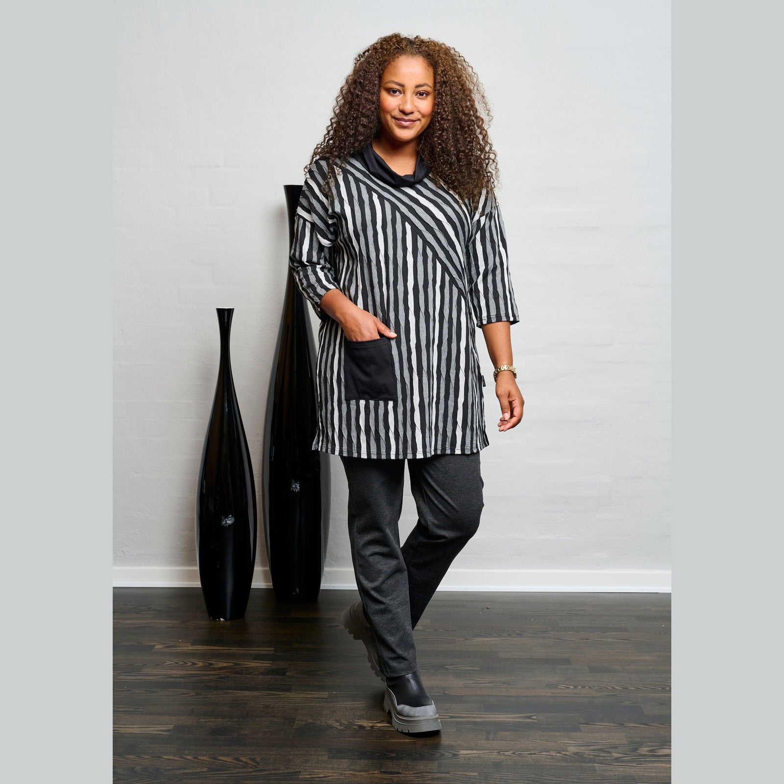 Pont Neuf PNDorina Bluser 3940 Steel Grey