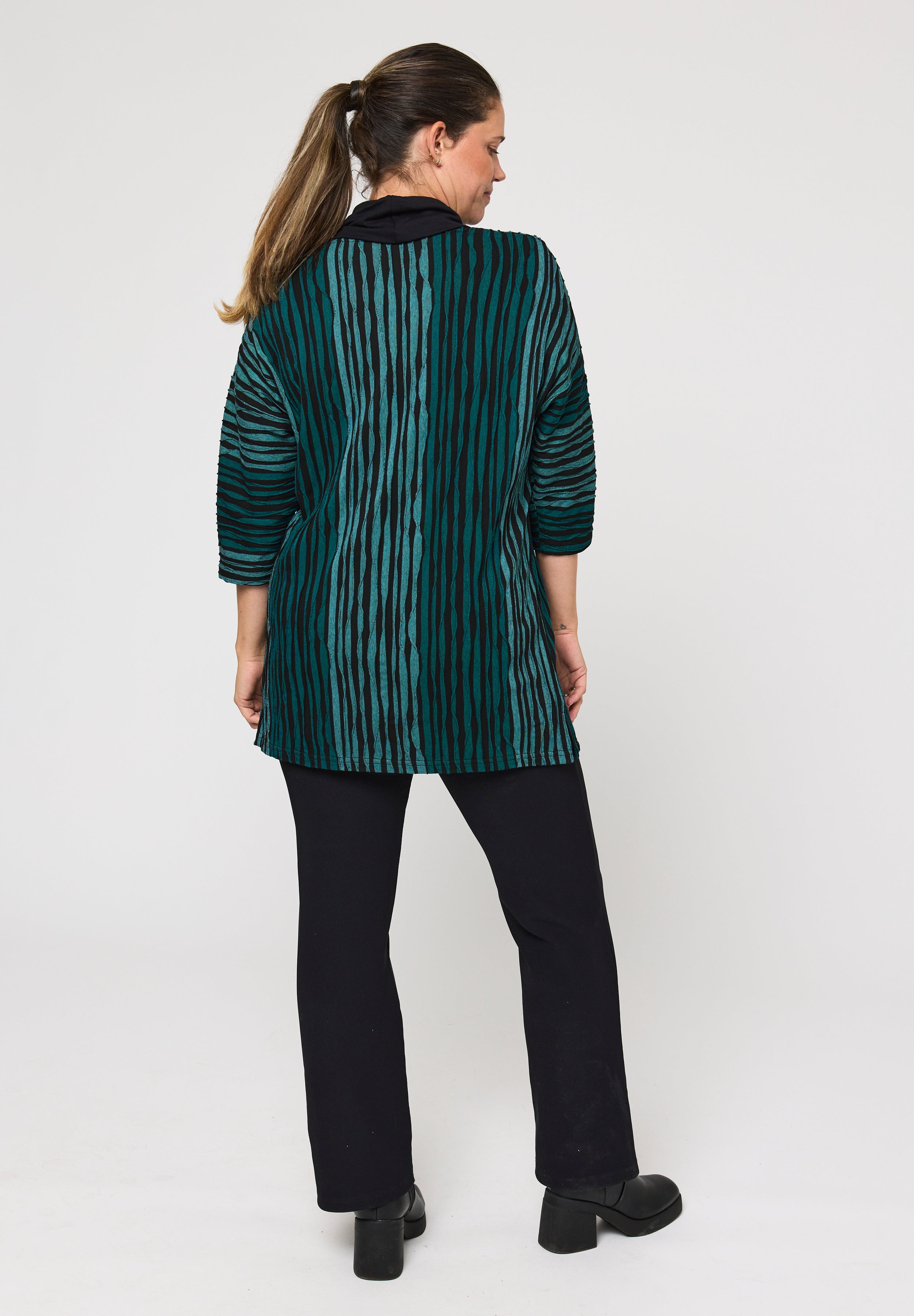 Pont Neuf PNDorina Tunikaer 5053 Petrol melange