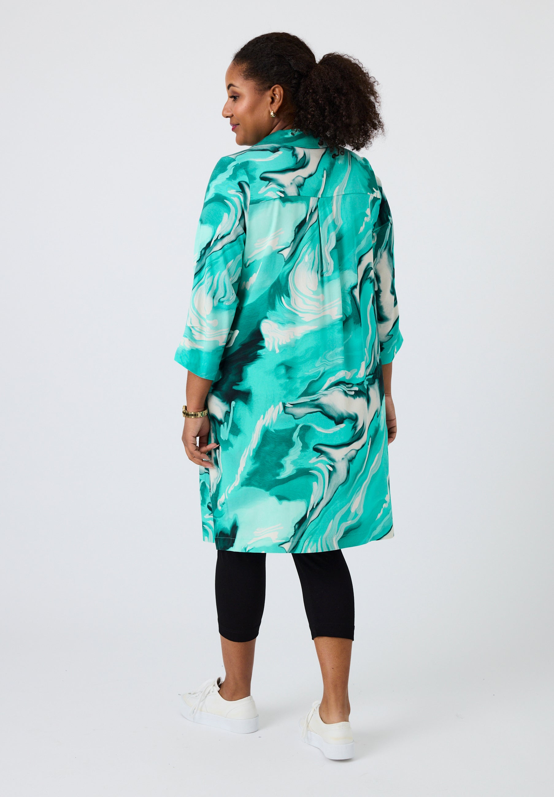 Pont Neuf PNEden Skjortebluser 3480 Aqua Green