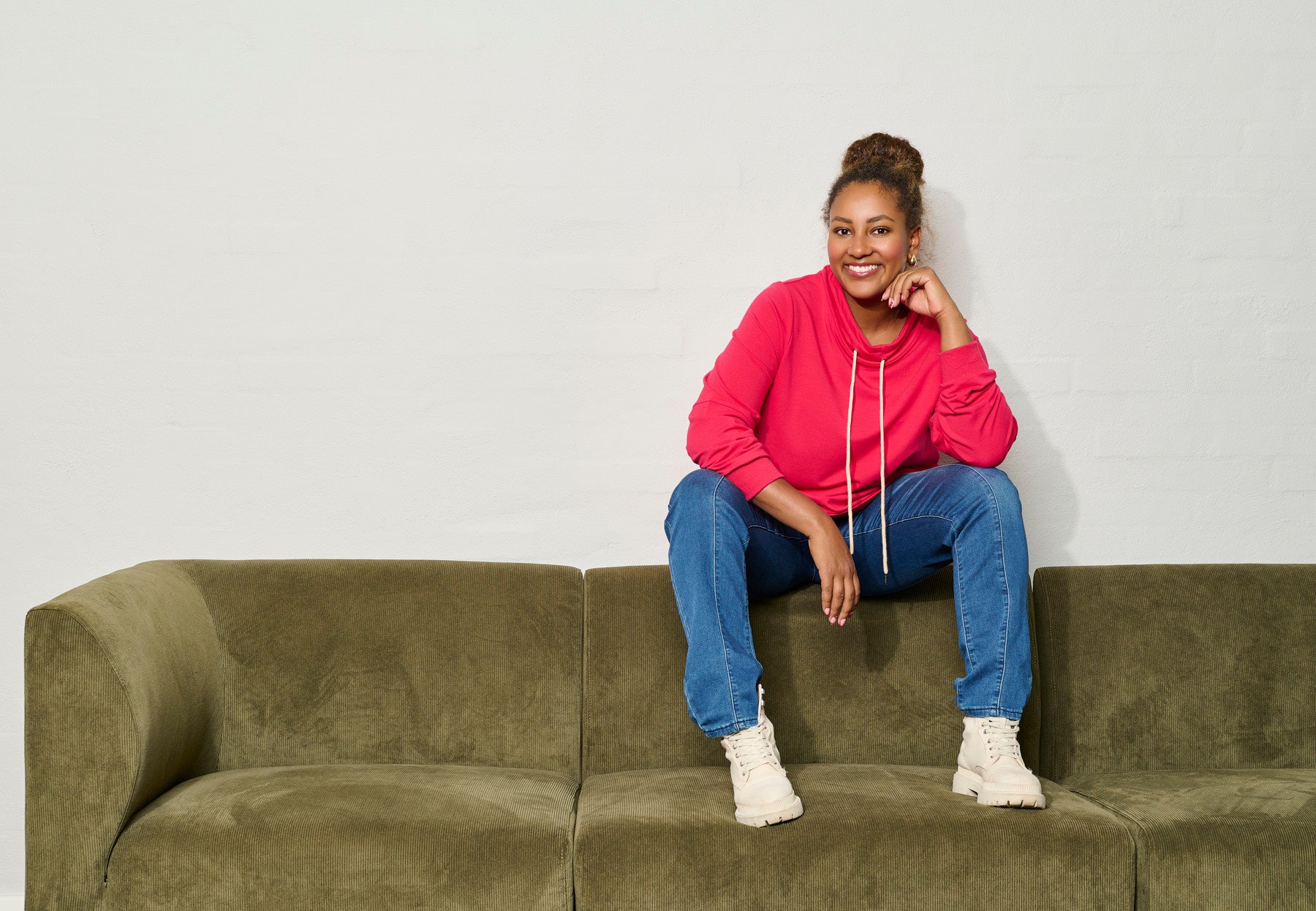 Pont Neuf PNElefa Sweatshirt 2451 Rose Red