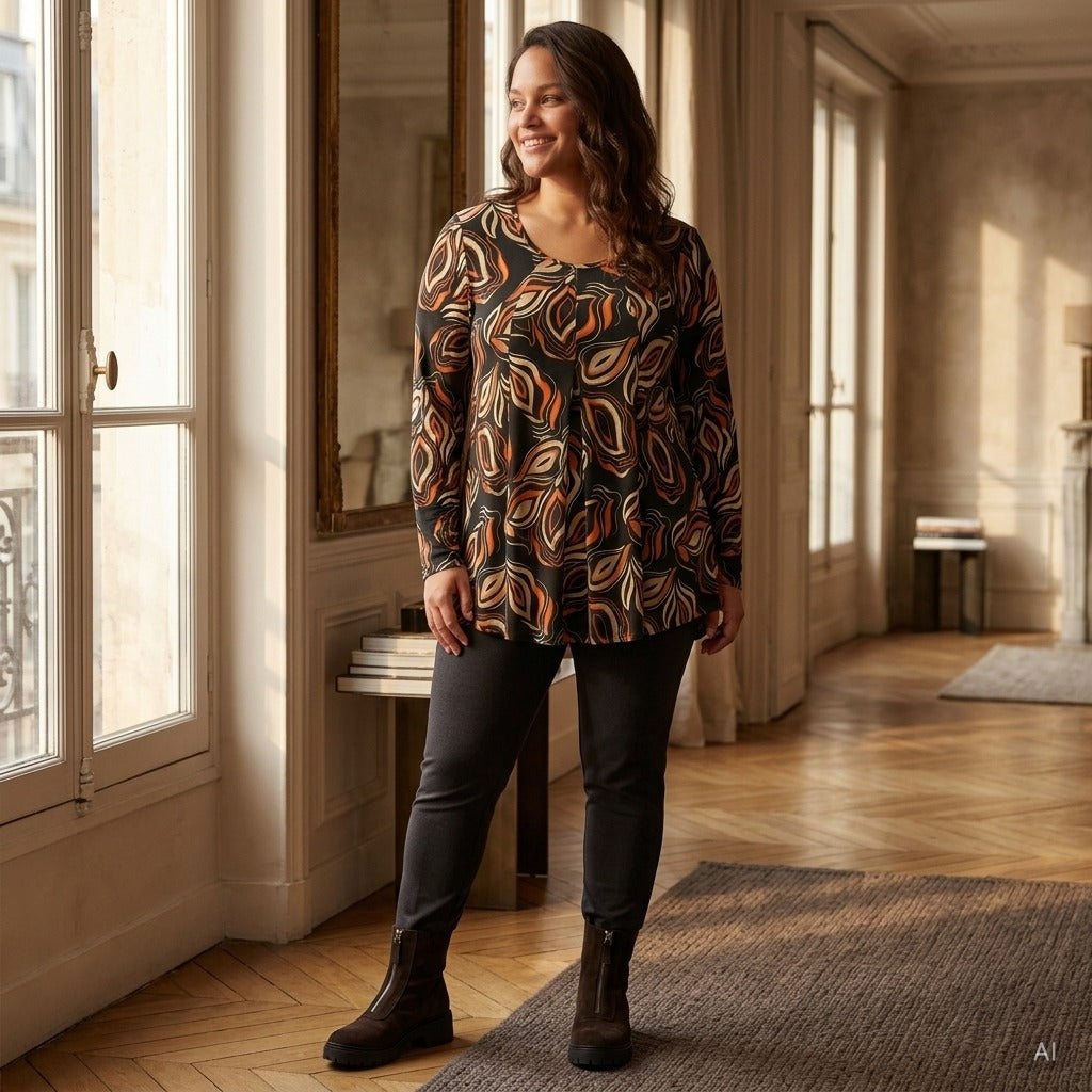 Pont Neuf PNElvira Bluser 8850 Burned orange