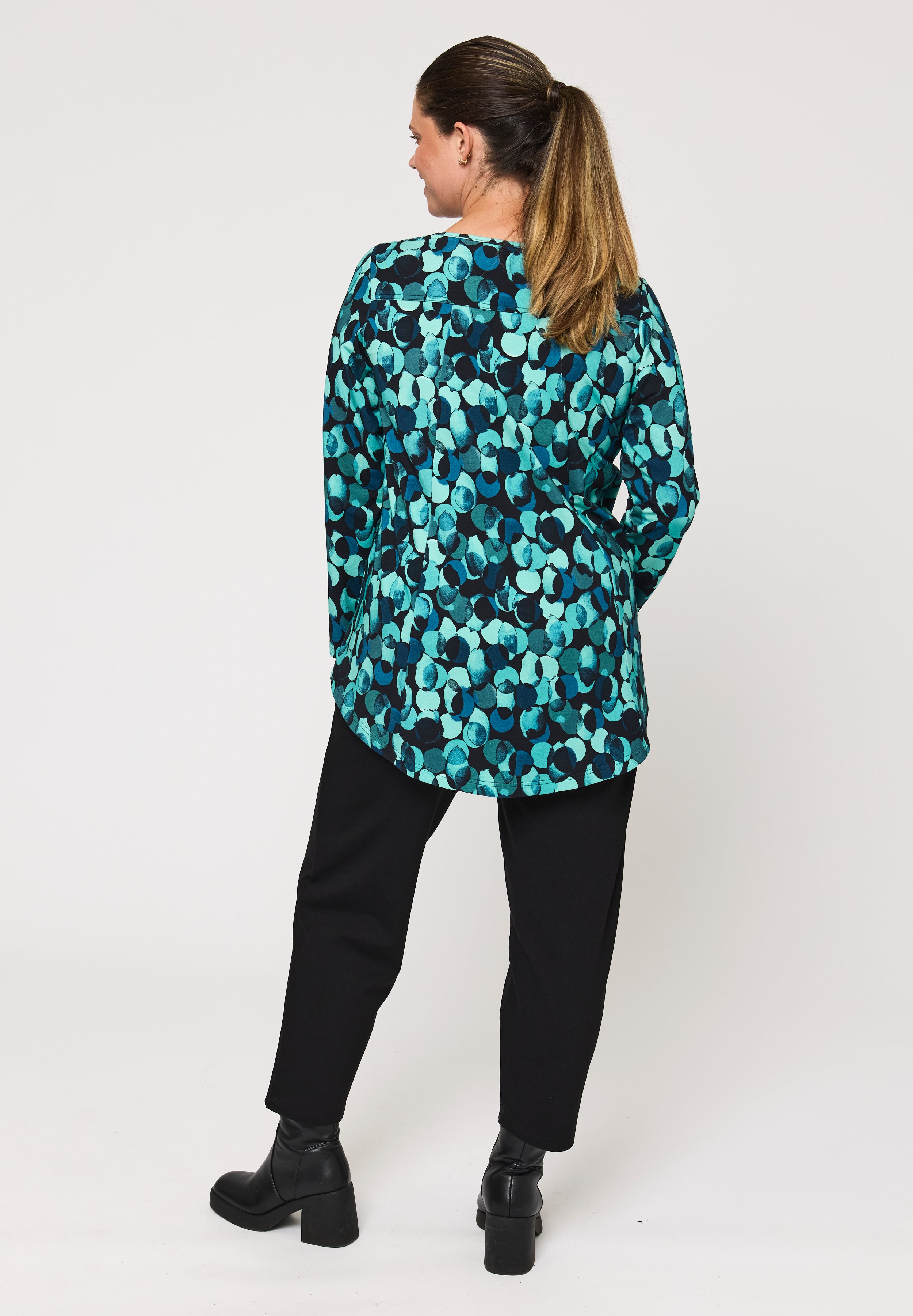 Pont Neuf PNElvira Bluser 5052 Petrol Blue