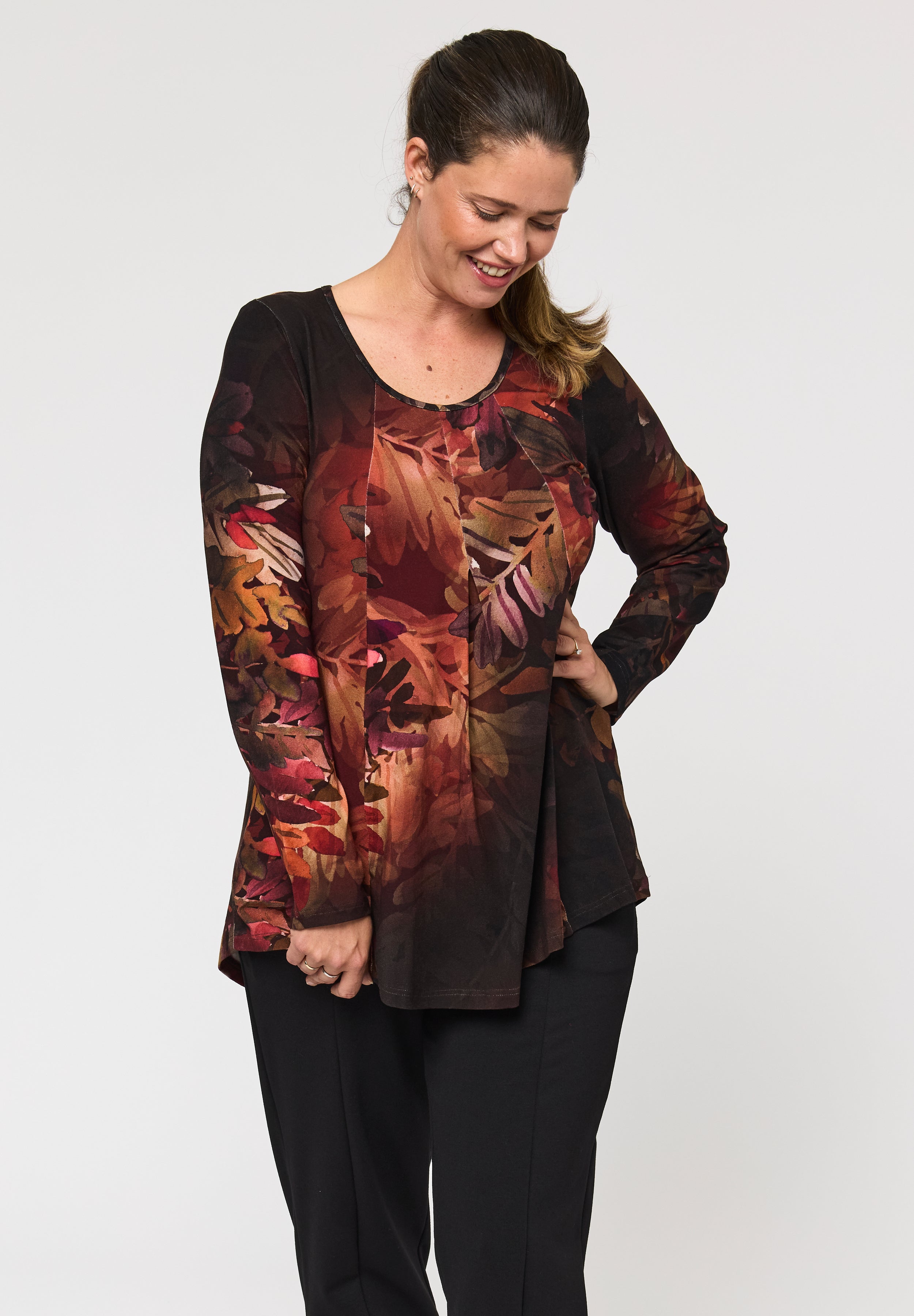 Pont Neuf PNElvira Bluser 2999 BORDEAUX RED