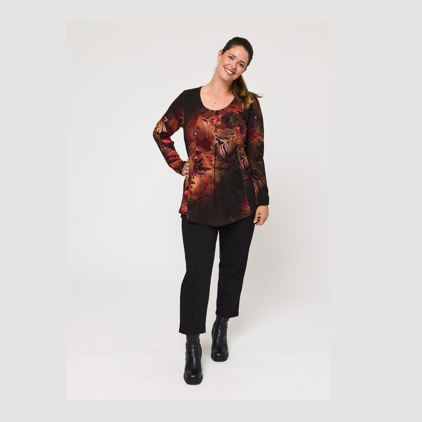 Pont Neuf PNElvira Bluser 2999 BORDEAUX RED