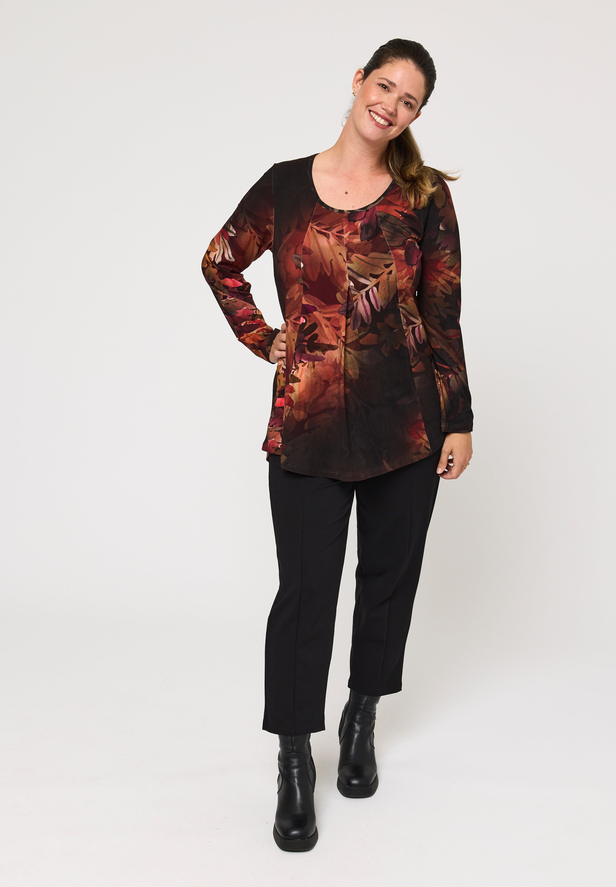 Pont Neuf PNElvira Bluser 2999 BORDEAUX RED