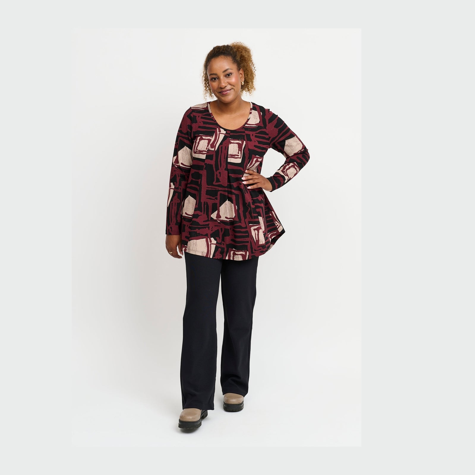 Pont Neuf PNElvira Toppe 2999 BORDEAUX RED