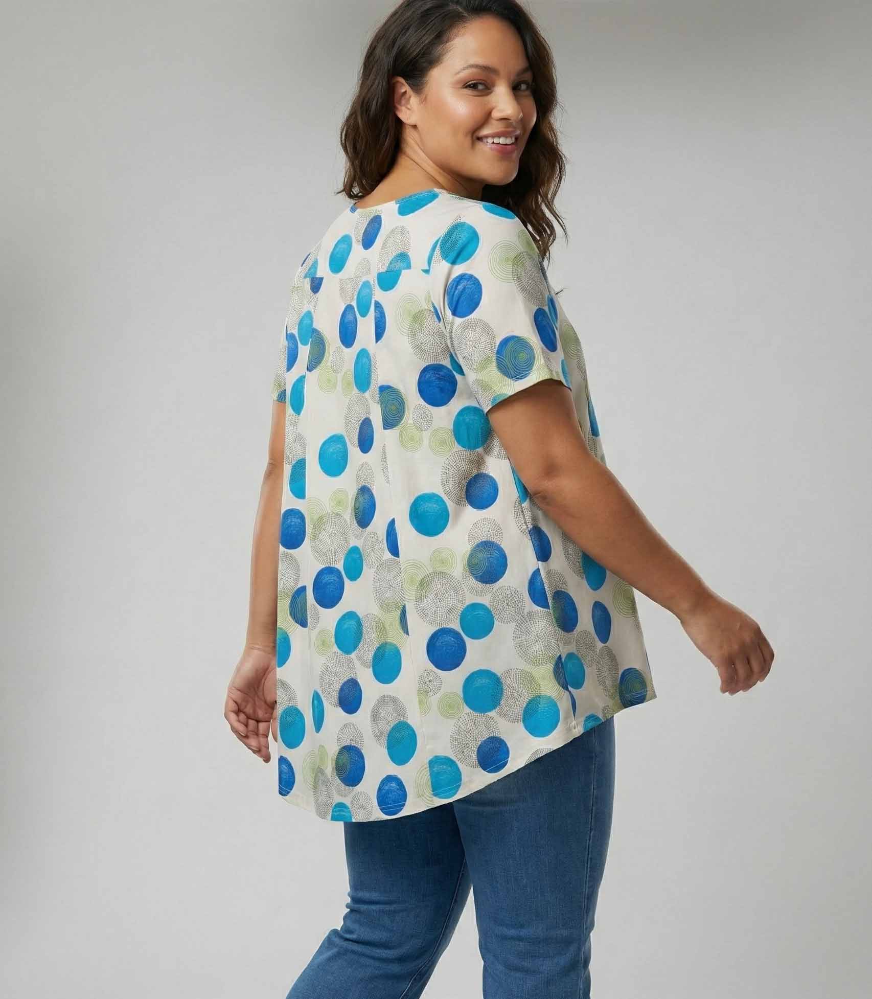 Pont Neuf PNElvira Sia Bluser 5285 turquoise