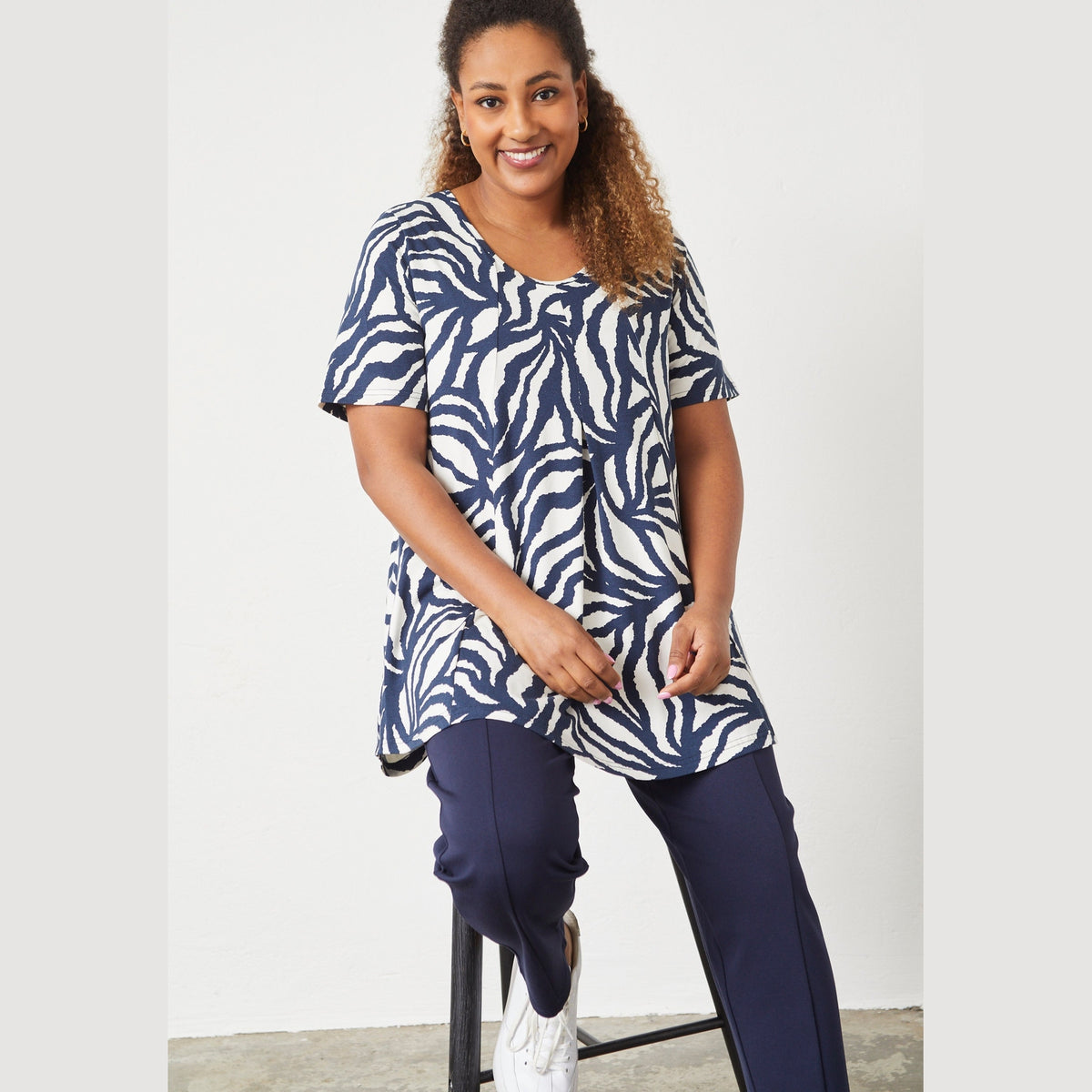 Pont Neuf PNElvira Sia T-Shirt 5999 NAVY BLUE