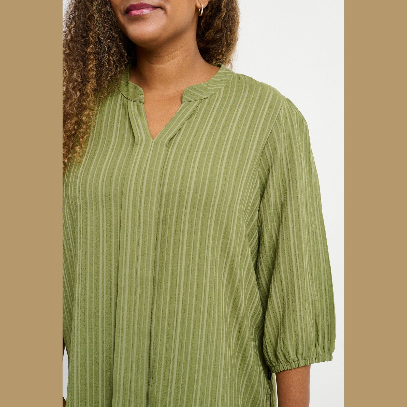 Pont Neuf PNFaldine Skjortebluser 3506 Khaki Green