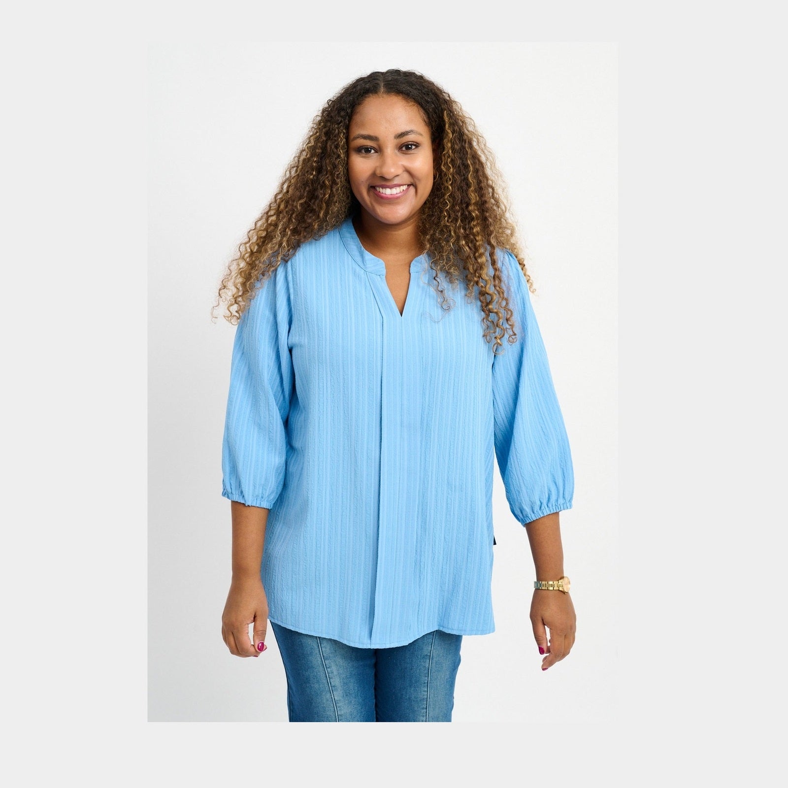 Pont Neuf PNFaldine Skjortebluser 5250 Soft Blue