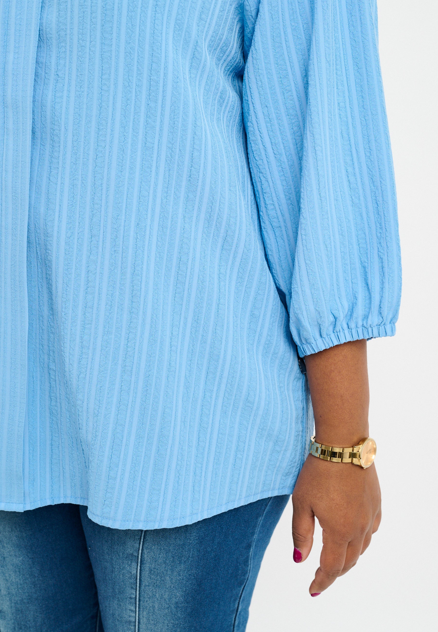 Pont Neuf PNFaldine Skjortebluser 5250 Soft Blue