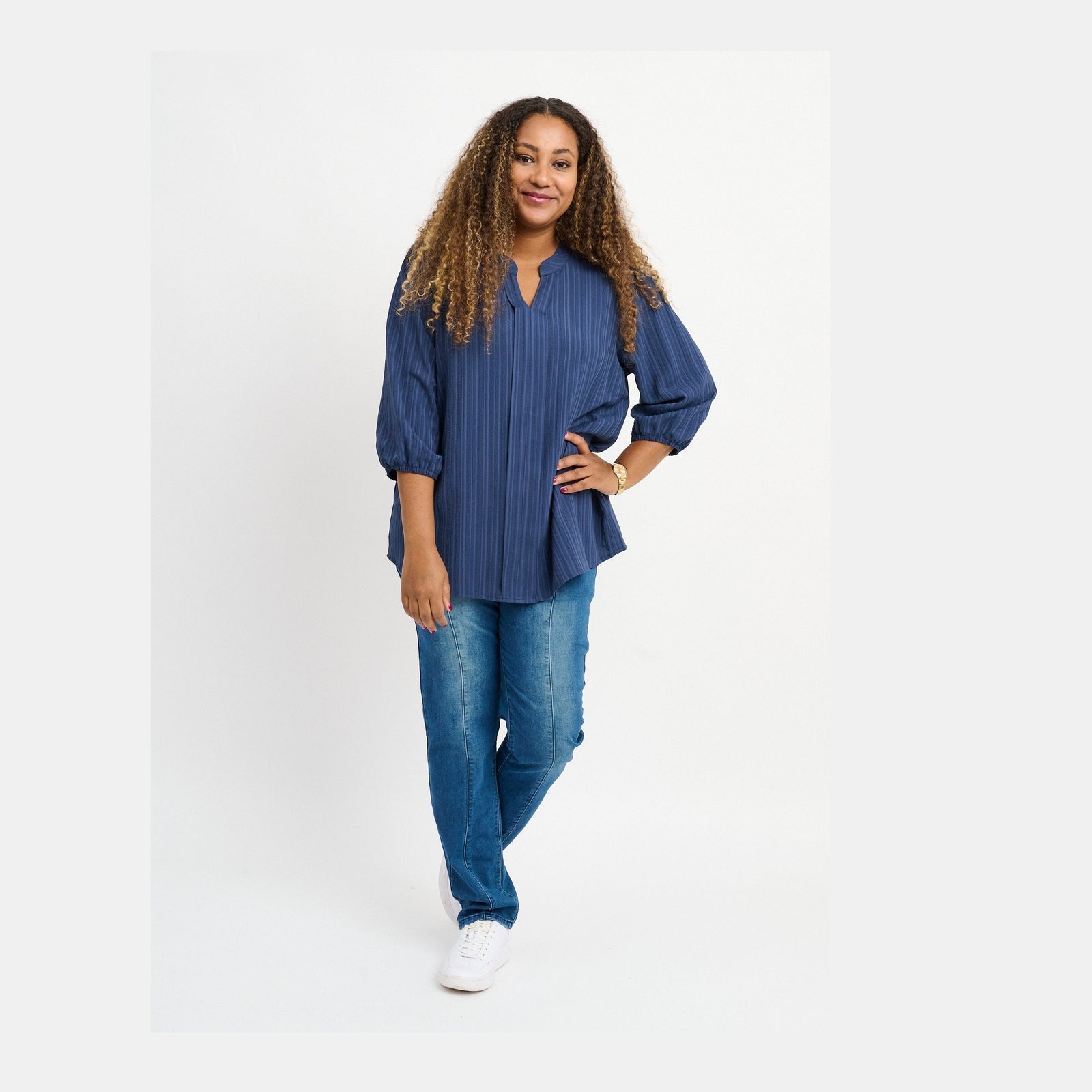 Pont Neuf PNFaldine Skjortebluser 5999 NAVY BLUE
