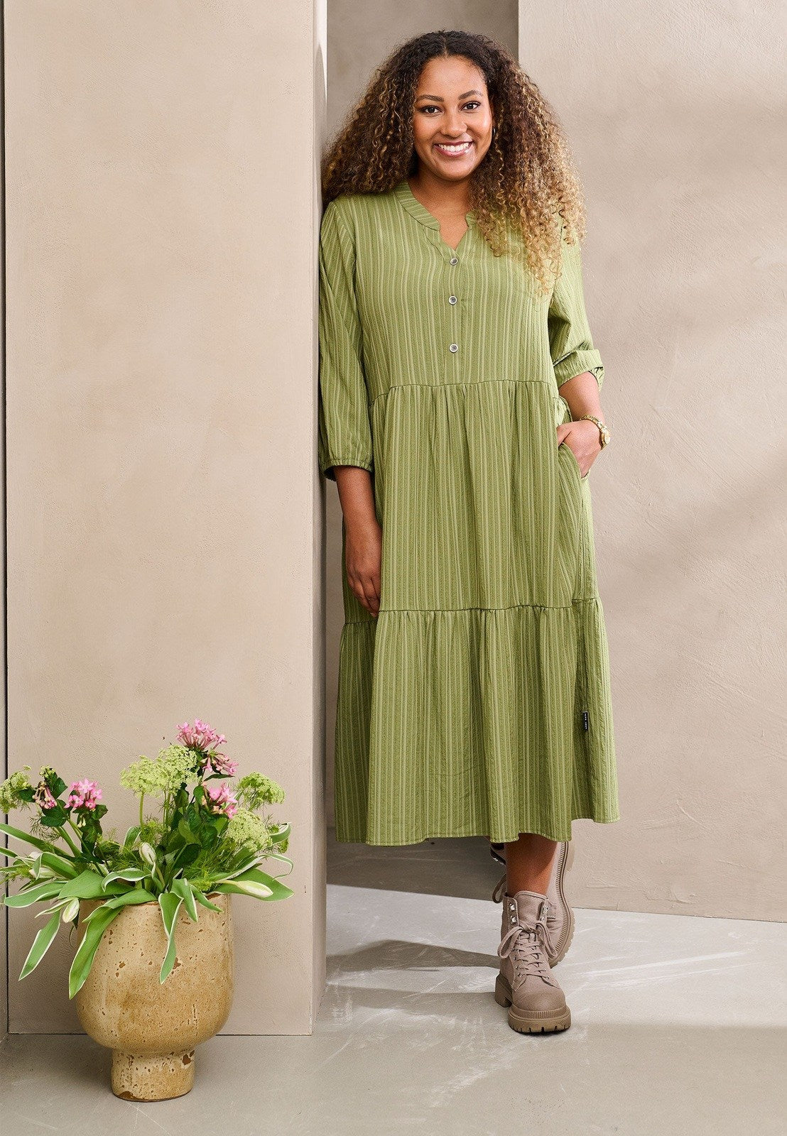 Pont Neuf PNFallula Kjoler 3506 Khaki Green